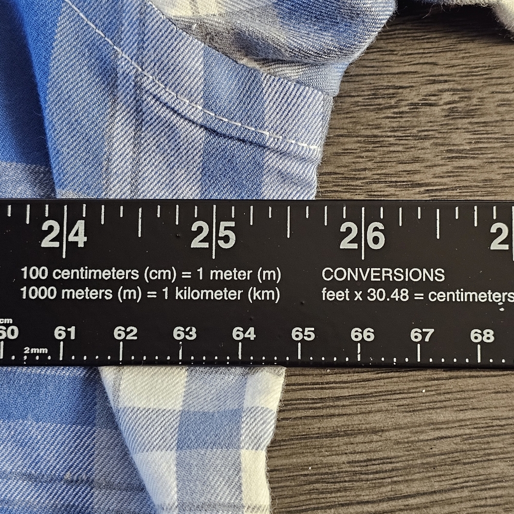 UNTUCKit Blue and White Plaid Casual Button-Down Shirt - Picture 12 of 14